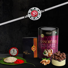 Rakhi (K1_C8_AS) & Assorted Chocolate Dryfruits 96gm | Rakhi Combo with card and chocolate | chocolates gift | Rakhi & Chocolate for brother | rakhi with gift | Set of 1 Rakhi