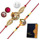 Multicolor Rakhi Combo (K2_261+267) Rakhi with Silver Color Pooja Coin, Tilak Set & Greeting Card, Rakhi for brother, handmade rakhi, Men bracelet, bracelets for men stylish, new Rakhi collection, rakhi combo for brother, Fancy Rakhi for brother, r