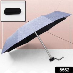 8562 3-Fold Umbrella Summer Sun and Rain Protection Foldable Cute Umbrella || UV Protection Rain Sun Umbrella || Travel Accessories || Umbrella for Children, Girls, and Boys (1 Pc / With Zip Case)