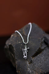 Hanuman Ji Pendant with Gada Religious Jewellery for Men and Women