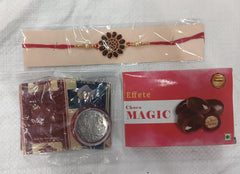 Designer Rakhi with Choco Magic Gift Box,Rakhi Gift Combo