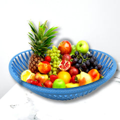 Oval Shape Multipurpose Storage Plastic Basket / Tray for Home, Hotel, Restaurant, Baskets for Fruits and Vegetables, Fruits & Vegetables Storage Basket
