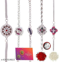 Silver Rakhi Set