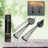 9129 Solar Garden Lights, Solar - Powered Firefly Lamp, New Upgraded Solar Firefly Lights Outdoor Waterproof, Solar Outdoor Decorative Lights for Yard Gardening Patio Backyard Pathway D??cor (2 PCS Set 12 LED (Warm Light))