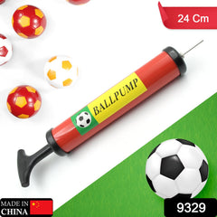 9329 Inflator Air Ball Pump Soft Bouncing Ball Development Kids Toy, Sports Plastic Pump for Soccer, Basketball, Football, Volleyball Ball (24 CM)