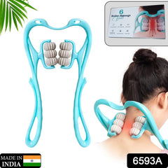 6593A NECK SHOULDER MASSAGER, 13.5X7.08IN PORTABLE RELIEVING THE BACK FOR MEN RELIEVING THE WAIST WOMEN