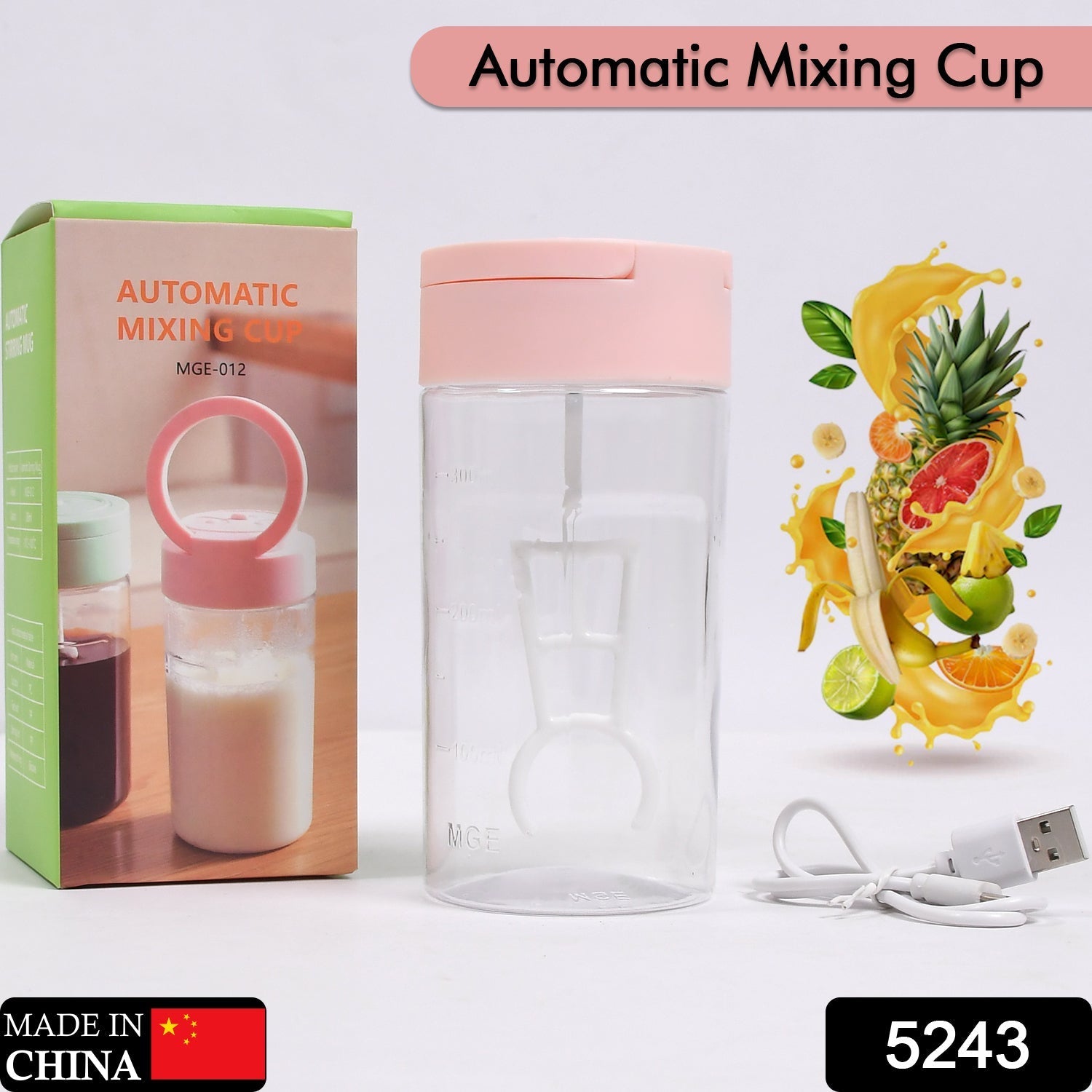 Self Stirring Coffee Mug Cup plastic Automatic Self Mixing & Spinning Home Office Travel Mixer Cup ( 380 Ml ) DeoDap