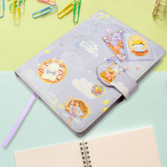 4117 Notebook Diary Budget Books Office Accessories Notepad Journals School Students Diary Portable Travel Hand Books, Notebooks for Girls Diary Notepad for College Students Stationary Items Best Birthday Return Gifts ( 12.4x16.8 CM / 112 Pages)