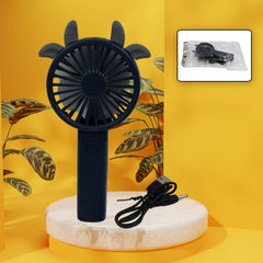 17731 Portable Small Electric Fan Handheld, USB Rechargeable Mini Student Handheld Class Personal Fan (1 Pc / Mix Color Design)