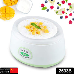 2533B ELECTRONIC YOGURT MAKER, AUTOMATIC YOGURT MAKER MACHINE 1L YOGHURT PLASTIC CONTAINER FOR HOME USE