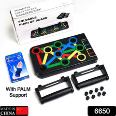 6650 Body Building Portable Push Up Board System with Strong Grip Handle for Chest Press, Gym & Home Exercise, Strength Training, Dips/Push Up Stand for Men & Women DeoDap
