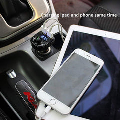8533 CAR-X8 Bluetooth FM Transmitter Kit for Hands-Free Call Receiver / Music Player / Call Receiver / Fast Mobile Charger Ports for All Smartphones with 3.1A Quick Charge Dual USB Car Charger