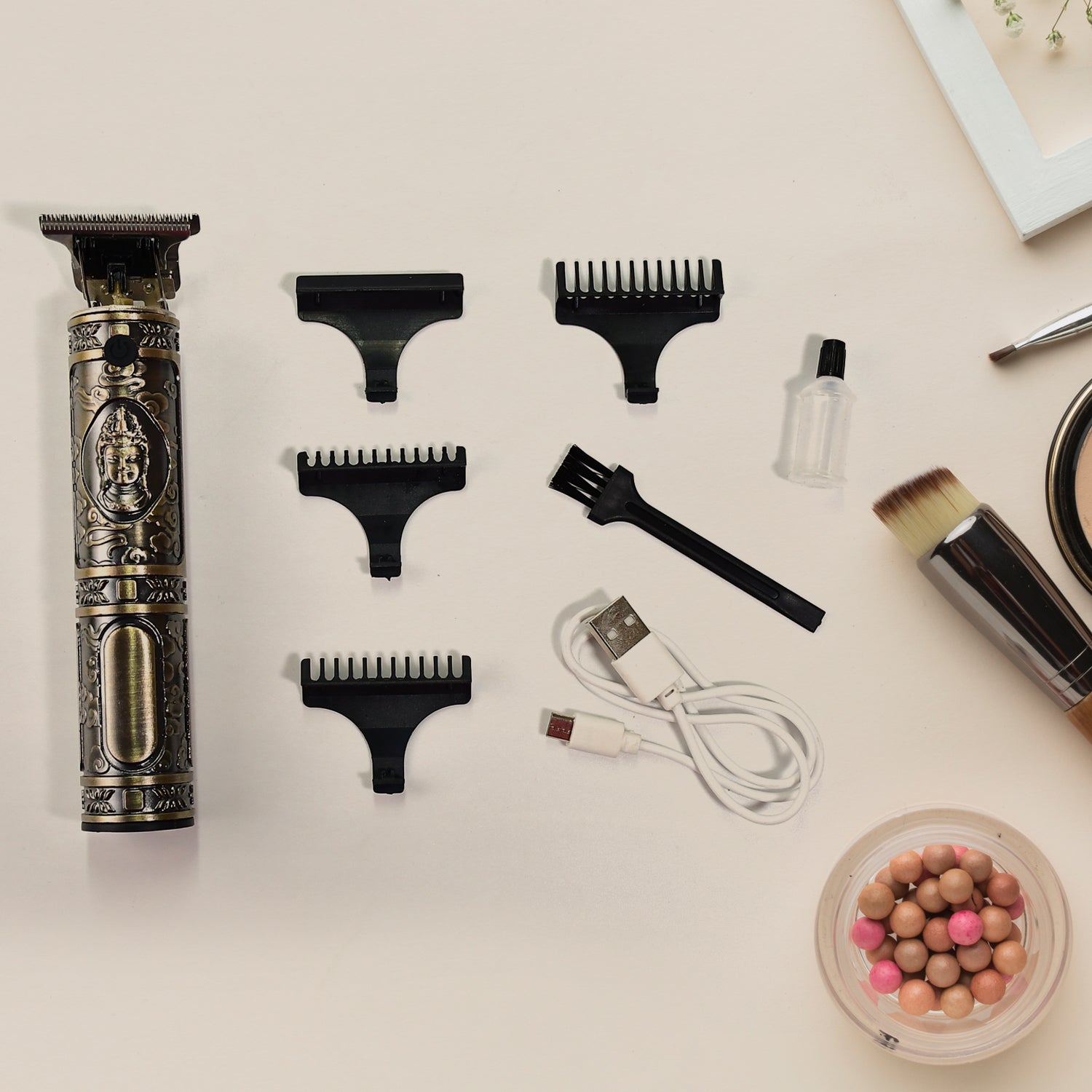 6328 Electric shaving machine dry shaving for men - hair shaving and trimming beard With adjustable blade clipper. DeoDap