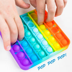4478 Square Popit Toy Special Needs Silicone Stress Relief Toy For Kids & Adult All Use Toy DeoDap