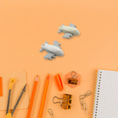 4567 Vehicle Pattern Eraser School Stationery Use Eraser (4 Pc Set)