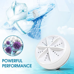 6152A Mini Washing Machine Turbine Washing Machine Door Hinge Lightweight Turbo Washer with USB Cable For Home, Camping ,College ,Rooms Use
