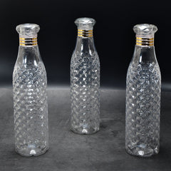 7116 Water Bottle With Diamond Cut Used By Kids, Children's ( 3 pcs ) DeoDap