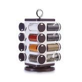 8119 Ganesh Multipurpose Revolving Spice Rack With 16 Pcs Dispenser each 100 ml Plastic Spice ABS Material 1 Piece Spice Set 1 Piece Spice Set (Plastic) DeoDap