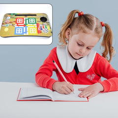 7693 Ludo Design Foldable Bed Study Table Portable Multifunction Laptop Table Lapdesk for Children Bed Foldable Table Work Office Home with Tablet Slot & Cup Holder DeoDap