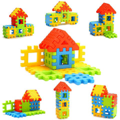 8038 Blocks House Multi Color Building Blocks with Smooth Rounded Edges (110Pc Set) DeoDap