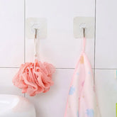 1695 MULTIPURPOSE STRONG SMALL STAINLESS STEEL ADHESIVE WALL HOOKS (1 Pc)