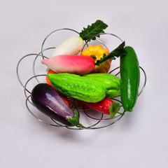 5189 Fruit Storage Bowl Steel 39cm For Kitchen & Home Use DeoDap