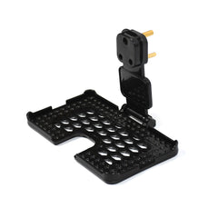 6496B Multi-Purpose Wall Holder Stand for Charging Mobile Just Fit in Socket and Hang ( Black ) DeoDap