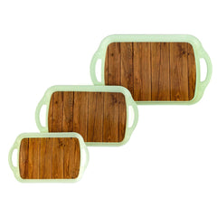 5211 Serving Tray Set 3 pcs Different Size For Kitchen & Office Use DeoDap