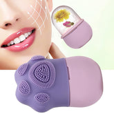 1226 Non Slip Silicone Face Ice Cubes Easy Grip New Unique Shape ice Roller Base Reusable for Beauty ( 1 pc ) DeoDap