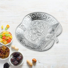 5479 DECORATIVE MUKHWAS SERVING TRAY SERVING MUKHWAS PLATE FANCY CANDY TRAY DRY FRUIT SERVING TRAY (2 Pc Set)
