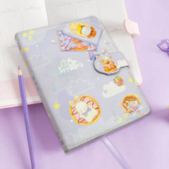 4117 Notebook Diary Budget Books Office Accessories Notepad Journals School Students Diary Portable Travel Hand Books, Notebooks for Girls Diary Notepad for College Students Stationary Items Best Birthday Return Gifts ( 12.4x16.8 CM / 112 Pages)