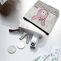 8845 Mini Reusable Multipurpose Washable Pouch Case Travel, Boys & Girls Pouch with Zip, Cosmetic Makeup Pouch, Mini Backpack, for Travel (10x9 CM)