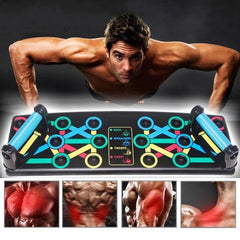 6650 Body Building Portable Push Up Board System with Strong Grip Handle for Chest Press, Gym & Home Exercise, Strength Training, Dips/Push Up Stand for Men & Women DeoDap