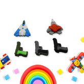 4571 Eraser for Kids| Gun & Plane Shape Eraser| Eraser Set Box| School Eraser| Stylish Eraser| Eraser for Kids School| Eraser for Artist| Cute| Birthday Gifts for Kids, Birthday Return Gifts (5 Pc set)