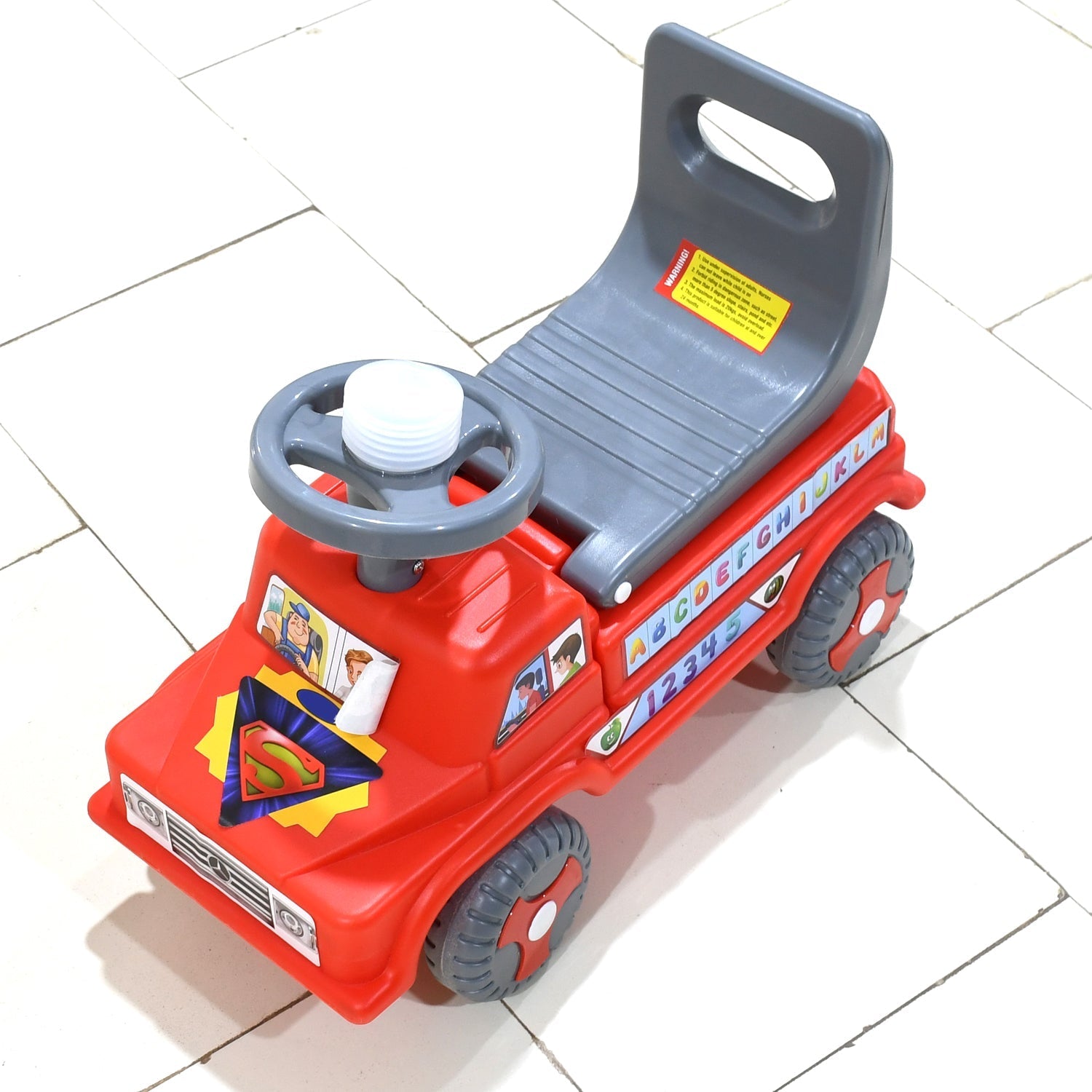 4590 Kids Baby City Ride on Push Car Ride with Backrest Musical Horn For Children Kids Toy Ride-on, Kids Toys Toddler Baby Toy Baby Car Suitable for Kids Boys/Girls DeoDap