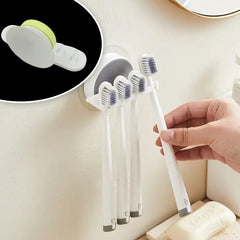 7809 Plastic Tooth Brush, Toothbrush Holder Toothbrush Wall Stand Toothbrush Storage Wall Toothbrush Holder for Bathroom Toothbrush Organizer 4 slot toothbrush holder (1 Pc)