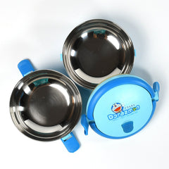 2873A Doraemon 2layer Lunch Box Steel High Quality 2 Layer Tiffin Box For Home , Office & School Use DeoDap