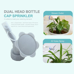 4978 2 in 1 Bottle Cap Sprinkler Dual Head Bottle Watering Spout Double Ended Bottle Watering Nozzle Watering Can Nozzle for Indoor Seedlings Plant Garden Tool DeoDap