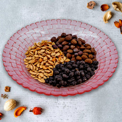 5734 Round Plastic Dinner Plate / Tray / Snacks / Breakfast Plate friendly Plastic Plate for Kids Party Supplies Birthday Holiday Party Dinnerware Supplies (1 Pc)