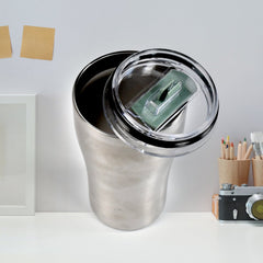 7180 Stainless Steel Vacuum Insulated Insulated Coffee Cups Double Walled Travel Mug, Car Coffee Mug with Leak Proof Lid Reusable Thermal Cup for Hot Cold Drinks Coffee, Tea DeoDap