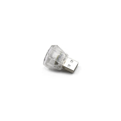 6819 Mix Color Diamond Shape Car Mini USB LED Environmental Lights for Car and Home Decoration Led Light, Mini USB LED Night Lights Car Interior Atmosphere Lamp (Mix -Color)