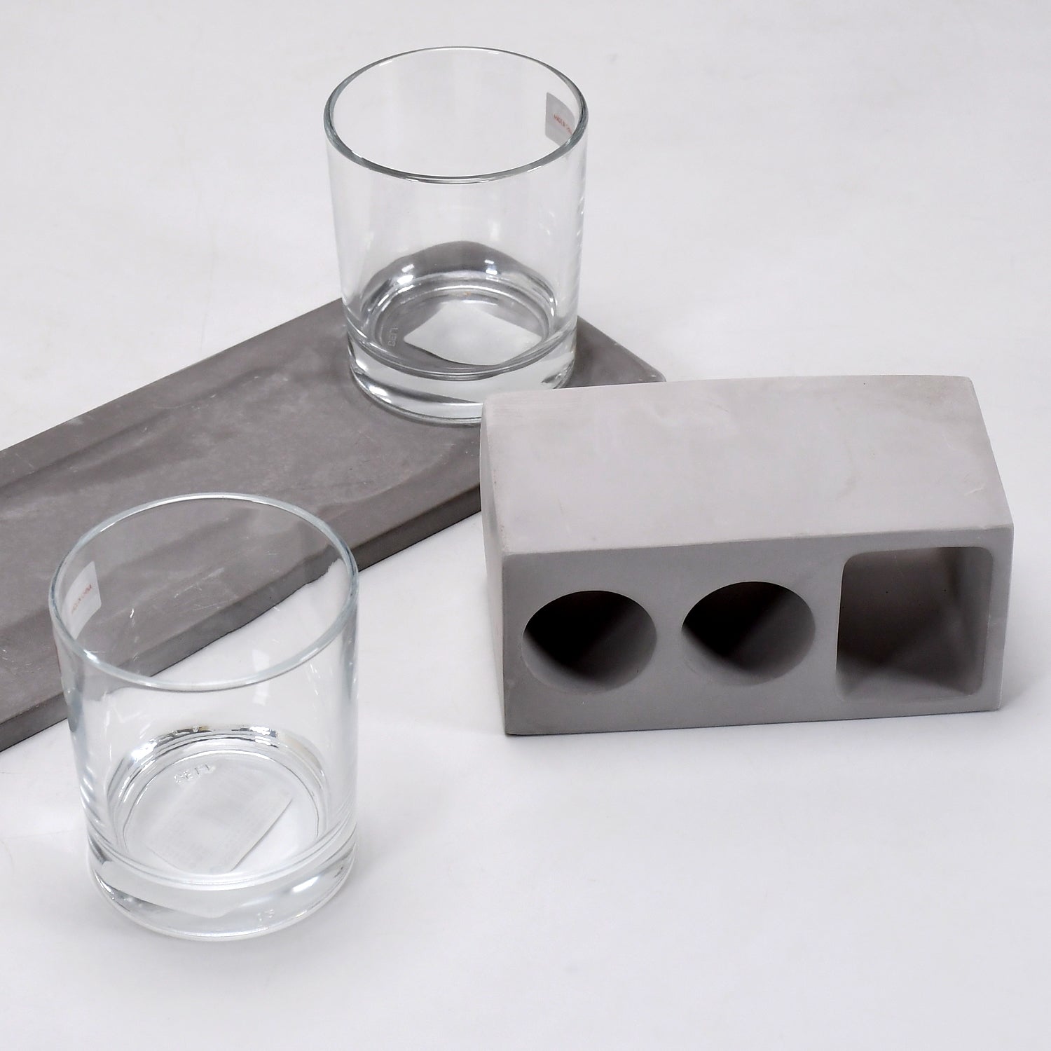 5223 2Wine Glass & Marbal Holder New & Attractive Design For Hotel & Cafes Use DeoDap