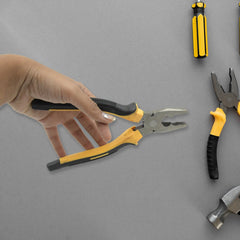 1698 Wire Beading Featured Repair Tool Serrated reliable efficacy Jaws Combination Cutting Plier, Sturdy Steel Combination Plier for Home & Professional Use 1pc
