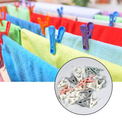 4523 Plastic Cloth Clips for Cloth Dying Cloth Clips Multipurpose Clothes Pins for Indoor and Outdoor Use Strong and Durable Clips For Clothes Drying ( Pack Of 20pc ) DeoDap