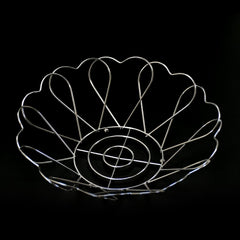 5122 Stainless Steel Fruit Basket (Flower) Fruit Bowl Basket DeoDap