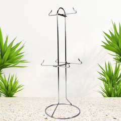 5251 Stainless Steel Kitchen Size Cup Stand Steel Cup Stand with 6 Hooks for Cups DeoDap