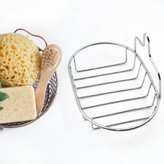 17637 Kitchen, Bathroom Stainless Steel, Soap Dish Holder Wall Hanging Soap Storage Rack
