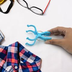 6998 Big Multifunction Plastic Heavy Quality Cloth Hanging Clips, Plastic Laundry Clothes Pins Set of 3 Pieces