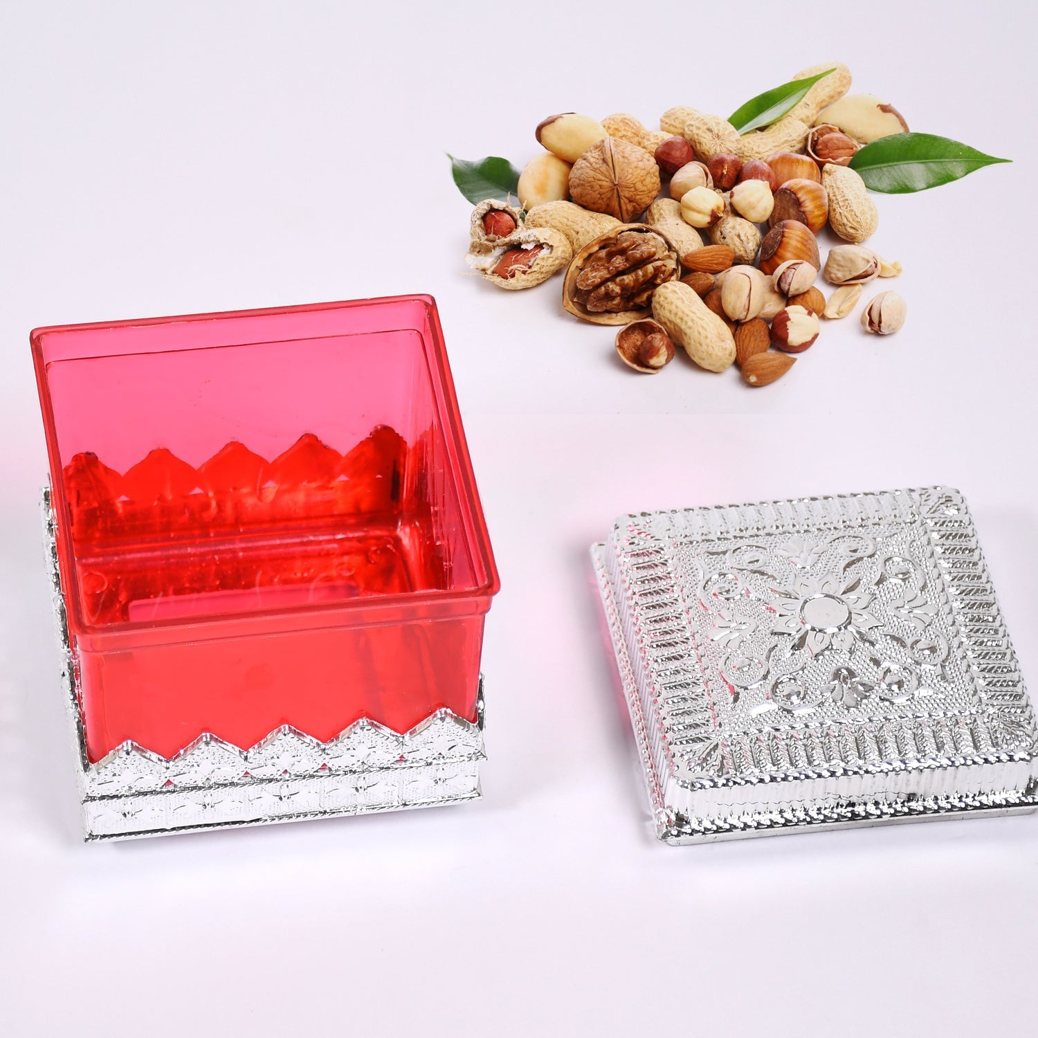 7129 RUBY DRYFRUIT STORAGE CONTAINER ATTRACTIVE DESIGN BOX FOR HOME , GIFTING & KITCHEN USE DeoDap