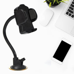 7217 Mobile Phone Holder Long 27cm For Car, Windscreen Car Long Phone Mount & Dashboard Mount, Long Arm Cell Phone Holder with Strong Suction Cup DeoDap